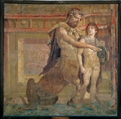 The Education of Achilles by Chiron, from Herculaneum by Unbekannt Unbekannt